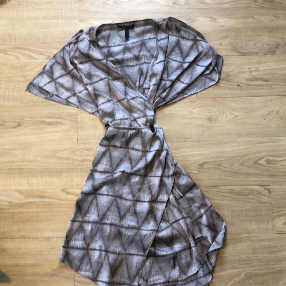 BCBGMAXAZRIA Silk Wrap Dress